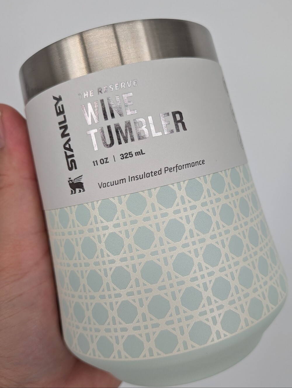 New STANLEY The Reserve Wine Tumbler 11 oz Cup mist rattans 6 hrs cold 2 hrs hot